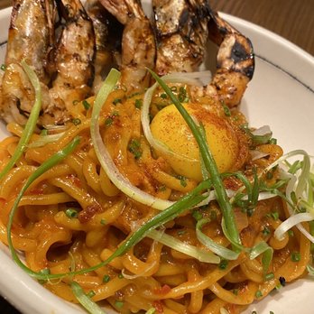 Riel - Kimchi carbonara - New American Near Me - Houston, Texas Riel - Kimchi carbonara - New American Near Me - Houston, Texas