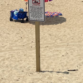 Jockey's Ridge State Park - Off path sign in one language informing visitors of the bacterial contamination dangers - Parks Near Me - Nags Head, North Carolina Jockey's Ridge State Park - Off path sign in one language informing visitors of the bacterial contamination dangers - Parks Near Me - Nags Head, North Carolina
