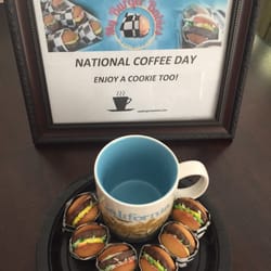 My Burger Babies - National Coffee Day enjoying MyBurgerBabies Cookies!