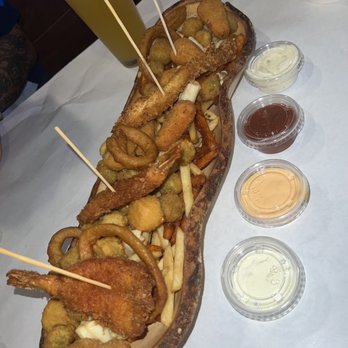Crab Pub - Sampler boat - Cajun/Creole Near Me - San Diego, California Crab Pub - Sampler boat - Cajun/Creole Near Me - San Diego, California
