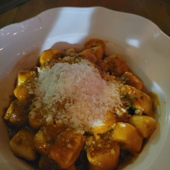 Yeppa & Co - Gnocchi con sugo de marinara - the  ricotta gnocchi wasn't as chewy as potato gnocchi, but the sauce was very flavorful! - Cafes Near Me - Atlanta, Georgia
