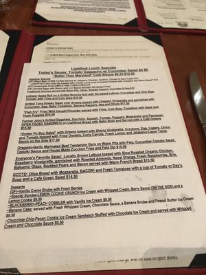 Menu photo 8 Lightfoot Restaurant Leesburg, VA