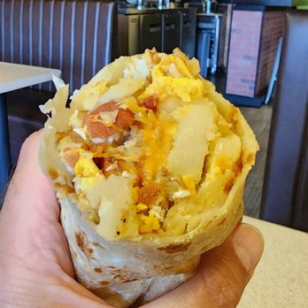 Roberto’s Taco Shop - Santee - Bacon and Eggs Breakfast Burrito - Mexican Near Me - Santee, California Roberto’s Taco Shop - Santee - Bacon and Eggs Breakfast Burrito - Mexican Near Me - Santee, California