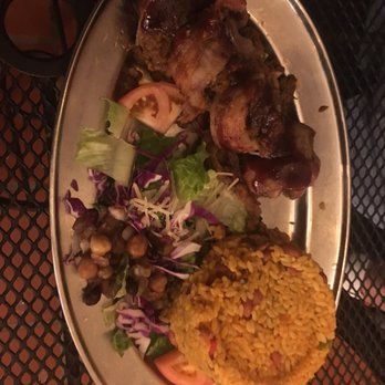 La Parrilla - Hubby's pork dish, very yummy as well. - Latin American Near Me - Luquillo, Puerto Rico