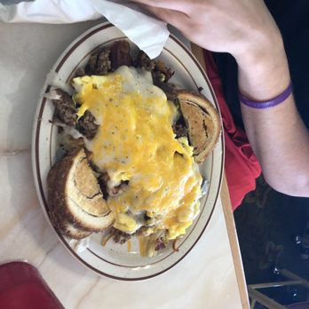 Plantation Pancake House - Plantation Special - it was a "bowl" with sausage gravy, hash browns, eggs, sausage and bacon. Cinnamon toast on the side. - Breakfast & Brunch Near Me - North Myrtle Beach, South Carolina Plantation Pancake House - Plantation Special - it was a "bowl" with sausage gravy, hash browns, eggs, sausage and bacon. Cinnamon toast on the side. - Breakfast & Brunch Near Me - North Myrtle Beach, South Carolina