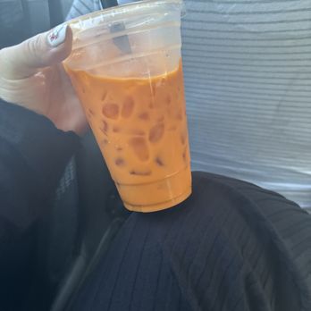 Maple Leaf Donuts - thai tea. mostly ice :( - Donuts Near Me - Los Gatos, California