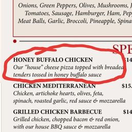 Honey Buffalo Chicken