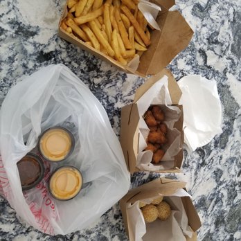 Fusion Tea Lounge - Shao kao fries, popcorn chicken and bean rolls. All good! (Sauces on the side since ordered to-go) - Bubble Tea Near Me - Tempe, Arizona Fusion Tea Lounge - Shao kao fries, popcorn chicken and bean rolls. All good! (Sauces on the side since ordered to-go) - Bubble Tea Near Me - Tempe, Arizona