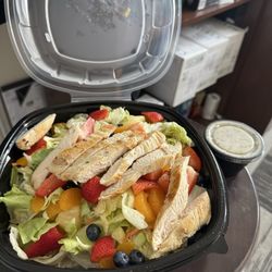 Hawaiian chicken salad - so refreshing, and so large!