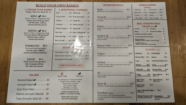 Menu photo 3 Ramen Gami Newark, NJ