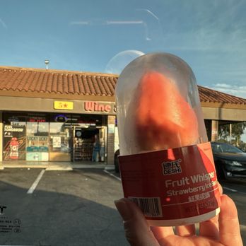Five Star Liquor - Outside the store w/ my strawberry ice cream - Beer, Wine & Spirits Near Me - Fullerton, California