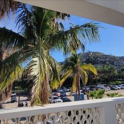 Playa Palmilla - Back hilltop view from top floor where you will find clean bathrooms & benches and tables.