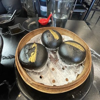 Brochette Dumpling - 69. Black Golden Cream Custard Bun - Dim Sum Near Me - San Francisco, California