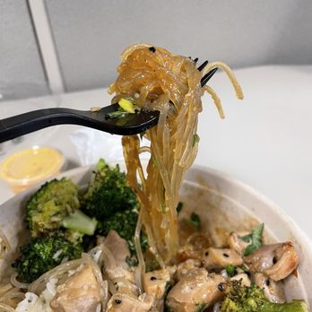 Boltiful Fresh Kitchen - Sweet potato noodles included in the Chicken Teriyaki Chicken Bowl - New American Near Me - San Jose, California