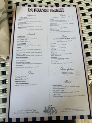 Menu photo 6 La Pecora Bianca SoHo New York, NY Menu photo 6 La Pecora Bianca SoHo New York, NY