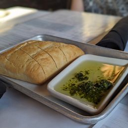 Bread with a pesto oil! Absolutely delicious