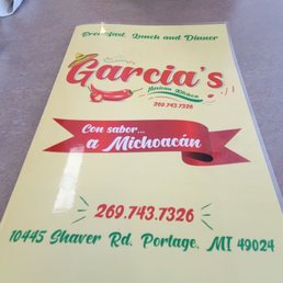 Just sat down...here is the front of menu!