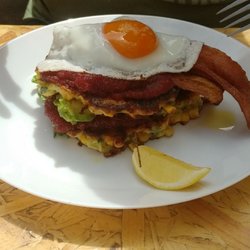 Brunswick East - Fritter Stack with bacon