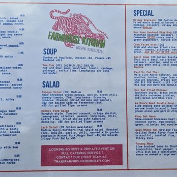 Farmhouse Kitchen Thai Cuisine - Menu 2 - Thai Near Me - Berkeley, California Farmhouse Kitchen Thai Cuisine - Menu 2 - Thai Near Me - Berkeley, California