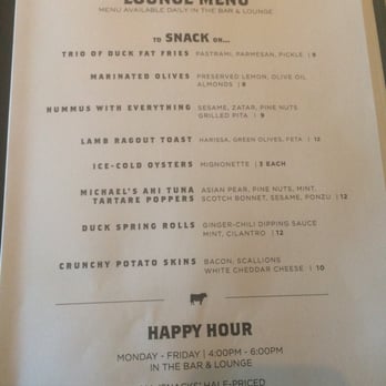 Bourbon Steak - Half off all lounge menu during happy hour - Steakhouses Near Me - Glendale, California