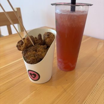 SweeTea Boba & Ice - Salt & pepper chicken bites and Pink Snake boba that sparkles and shine - Bubble Tea Near Me - Cary, North Carolina SweeTea Boba & Ice - Salt & pepper chicken bites and Pink Snake boba that sparkles and shine - Bubble Tea Near Me - Cary, North Carolina