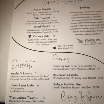 Trino - Menu - Steakhouses Near Me - Chicago, Illinois Trino - Menu - Steakhouses Near Me - Chicago, Illinois