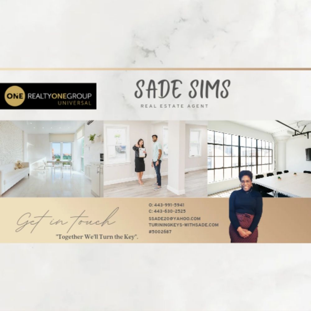 SADE SIMS REALTY ONE GROUP UNIVERSAL Contact Agent 1421 Clarkview