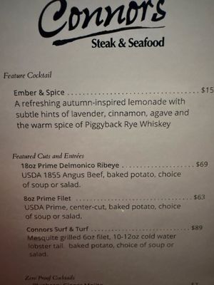 Menu photo 5 Connors Steak & Seafood Alpharetta, GA Menu photo 5 Connors Steak & Seafood Alpharetta, GA