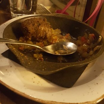 Handsome Hog - Hush puppies with a soft tomato salsa - Southern Near Me - St Paul, Minnesota