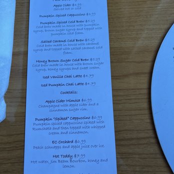 Eggsclusive Cafe - fall beverages - Breakfast & Brunch Near Me - Rockford, Illinois