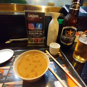 Ginzaya - Miso soup, yummy. - Japanese Near Me - La Mirada, California