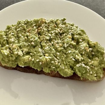 Pure Green - The Everything Avocado Smash Toast - huge, thick speeds of avocado and full of flavor!! - Juice Bars & Smoothies Near Me - San Diego, California