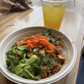 Zao Asian Grill - Noodle bowl with chicken! The bomb. - Asian Fusion Near Me - Meridian, Idaho
