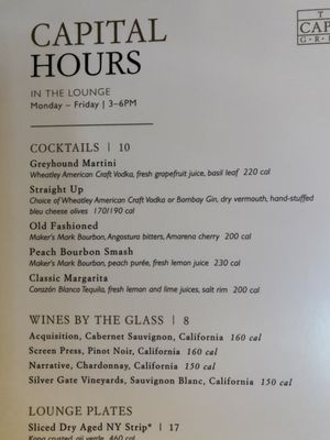 Menu photo 1 The Capital Grille Phoenix, AZ Menu photo 1 The Capital Grille Phoenix, AZ