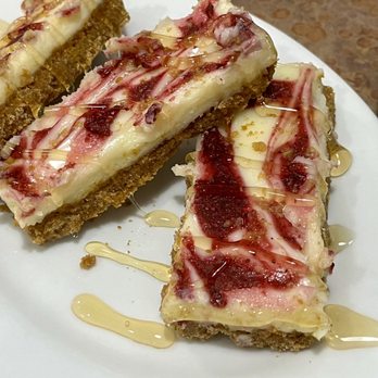 Sauce Boss Southern Kitchen - Lemon raspberry cheesecake bars - Southern Near Me - Draper, Utah Sauce Boss Southern Kitchen - Lemon raspberry cheesecake bars - Southern Near Me - Draper, Utah