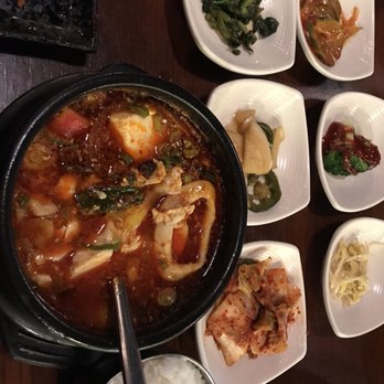 Yori - Seafood spicy soft tofu soup - Korean Near Me - Hurst, Texas Yori - Seafood spicy soft tofu soup - Korean Near Me - Hurst, Texas