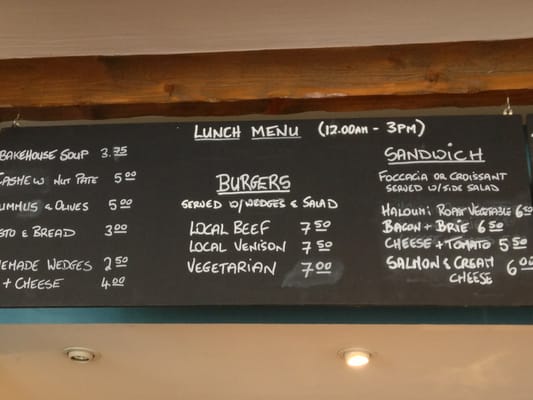 Menu photo 1 The Bakehouse Cafe Forres, MRY