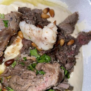 Starbox Falafel - Big hunk of Fat found in the middle of the mysterious meat - Salad Near Me - Baton Rouge, Louisiana
