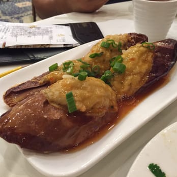 Happy Harbor - Eggplant with fishpaste - Dim Sum Near Me - Rowland Heights, California Happy Harbor - Eggplant with fishpaste - Dim Sum Near Me - Rowland Heights, California