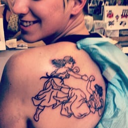 See, medical pads, no saran wrap! Tattoo by Sara Martin See, medical pads, no saran wrap! Tattoo by Sara Martin