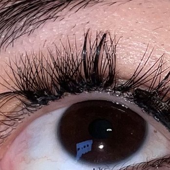 Brow & Spa - Horrible!!!! This are my eyelashes 2 days after getting them done! They all kept coming off in clumps - Waxing Near Me - Murfreesboro, Tennessee