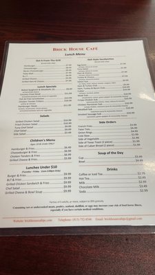 Menu photo 3 The Brick House Cafe Plant City, FL Menu photo 3 The Brick House Cafe Plant City, FL