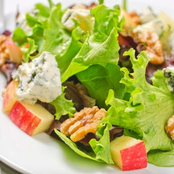 A Thyme Savor Catering - Apple Salad with Mixed greens, Apples, walnuts, dried cherries, blue cheese and apple cider vinaigrette. - Caterers Near Me - Wilmington, North Carolina A Thyme Savor Catering - Apple Salad with Mixed greens, Apples, walnuts, dried cherries, blue cheese and apple cider vinaigrette. - Caterers Near Me - Wilmington, North Carolina