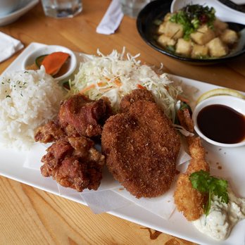 Guu with Otokomae - Combination Deep Fried Set Meal - Japanese Near Me - Vancouver, British Columbia Guu with Otokomae - Combination Deep Fried Set Meal - Japanese Near Me - Vancouver, British Columbia