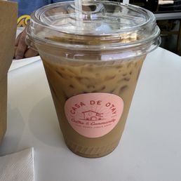 Iced salted maple latte Iced salted maple latte