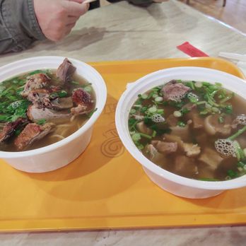 Lan Zhou Handmade Noodle - Duck on the left and lamb on the right. - Noodles Near Me - Flushing, New York