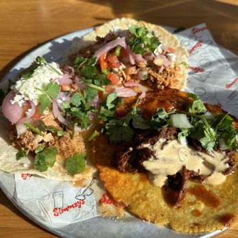 Simmzy's - Chicken Tinga Tacos and Quesa Birria Taco - Pubs Near Me - Huntington Beach, California Simmzy's - Chicken Tinga Tacos and Quesa Birria Taco - Pubs Near Me - Huntington Beach, California