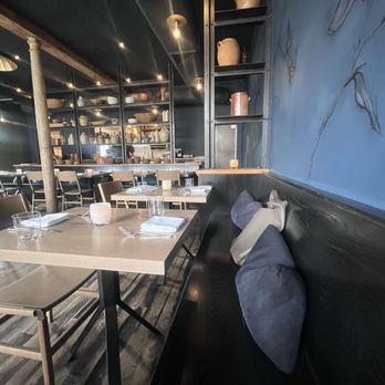 Octavia - Interior - the wall banquette (5/22/26) - New American Near Me - San Francisco, California Octavia - Interior - the wall banquette (5/22/26) - New American Near Me - San Francisco, California