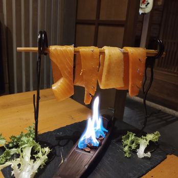 Izakaya Nana - Salmon over Fire - Izakaya Near Me - Queens, New York Izakaya Nana - Salmon over Fire - Izakaya Near Me - Queens, New York