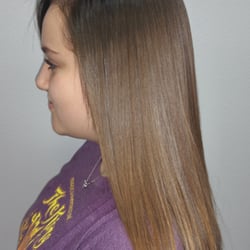 Relaxer with Brazilian  she's so happy .....you're next :)